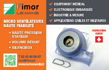 Micro ventilateurs haute fiabilité à haute pression statique et volume réduit