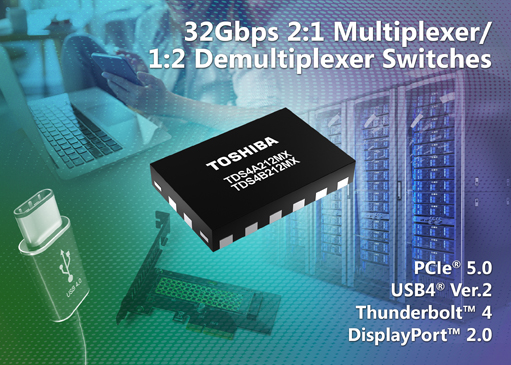 Commutateurs multiplexeurs/démultiplexeurs 32 Gbit/s pour les signaux à grande vitesse